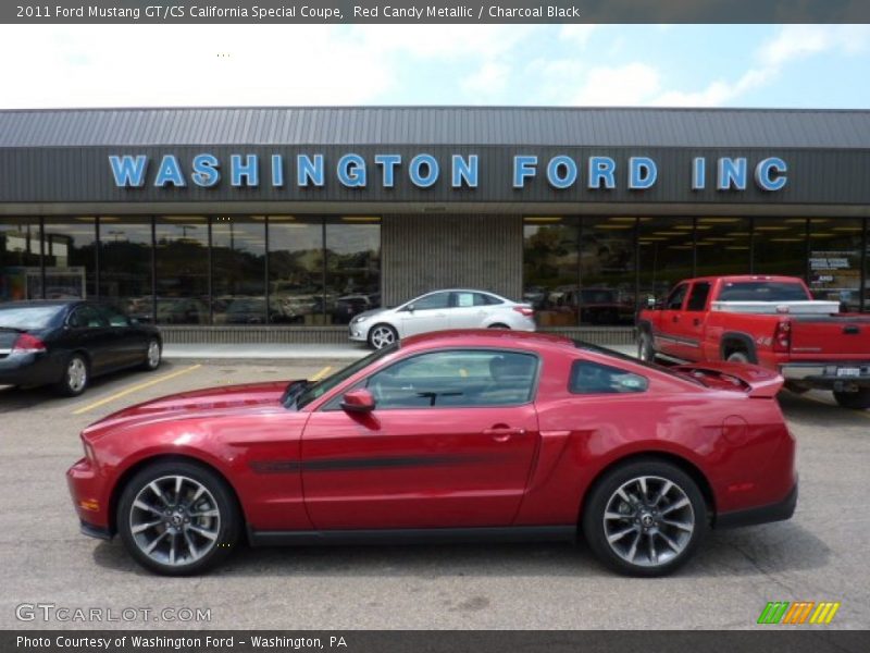 Red Candy Metallic / Charcoal Black 2011 Ford Mustang GT/CS California Special Coupe