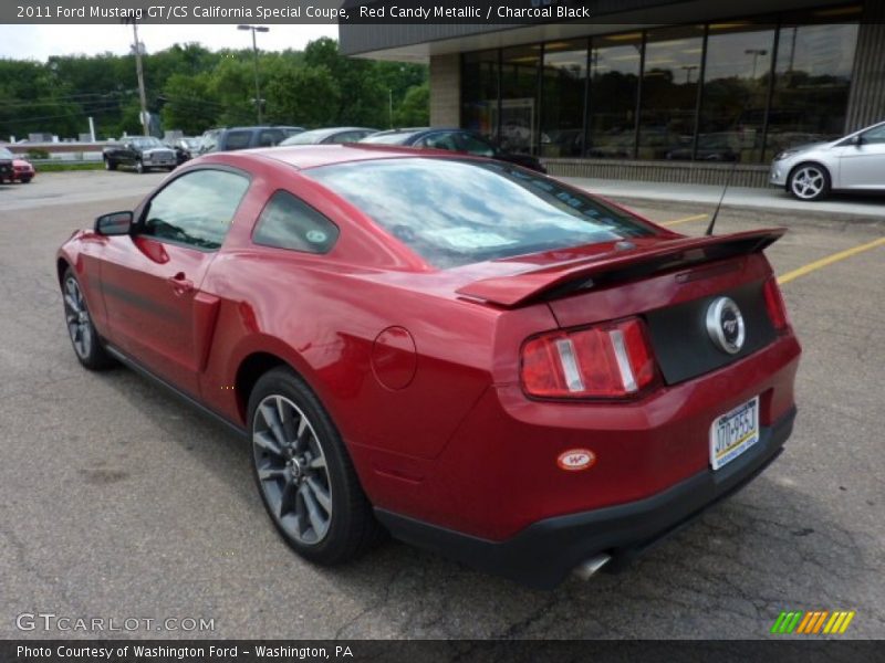 Red Candy Metallic / Charcoal Black 2011 Ford Mustang GT/CS California Special Coupe