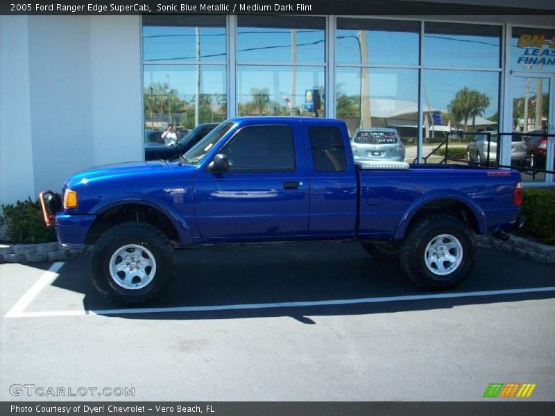 Sonic Blue Metallic / Medium Dark Flint 2005 Ford Ranger Edge SuperCab