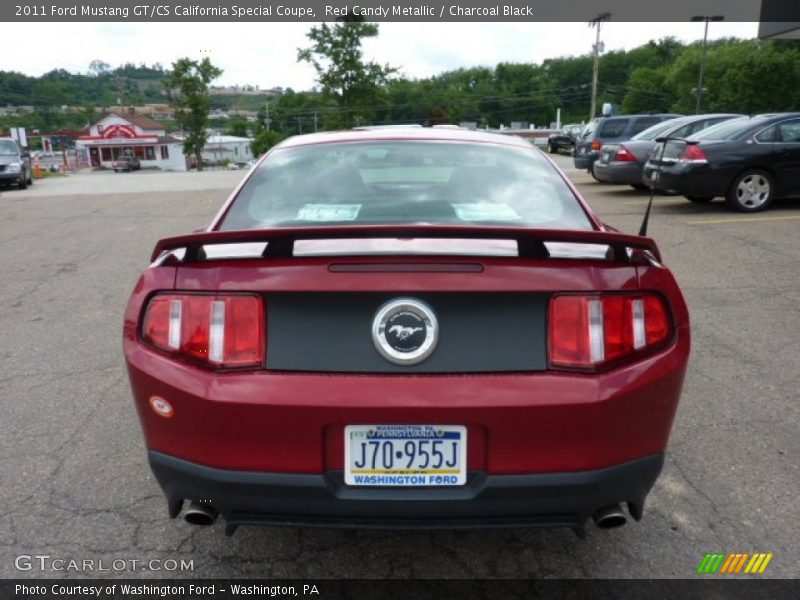Red Candy Metallic / Charcoal Black 2011 Ford Mustang GT/CS California Special Coupe