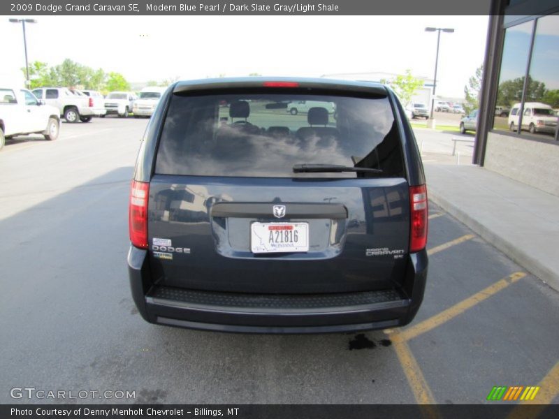 Modern Blue Pearl / Dark Slate Gray/Light Shale 2009 Dodge Grand Caravan SE