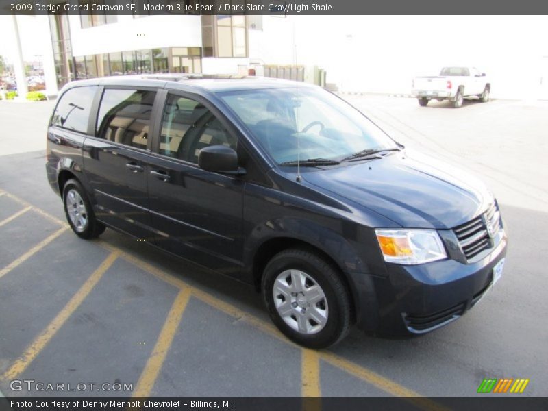 Modern Blue Pearl / Dark Slate Gray/Light Shale 2009 Dodge Grand Caravan SE