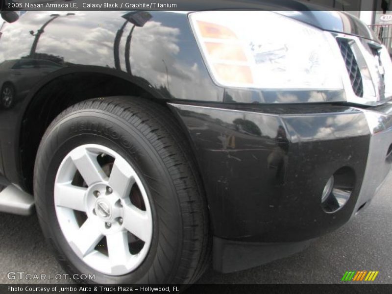 Galaxy Black / Graphite/Titanium 2005 Nissan Armada LE