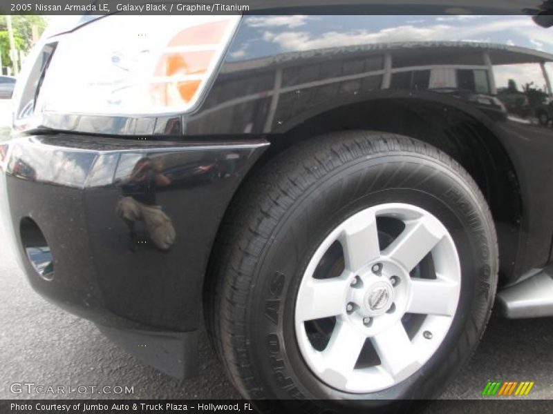 Galaxy Black / Graphite/Titanium 2005 Nissan Armada LE