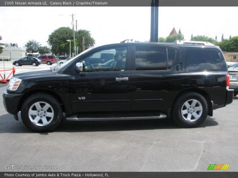 Galaxy Black / Graphite/Titanium 2005 Nissan Armada LE