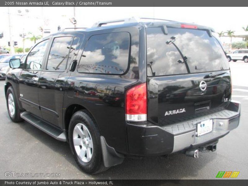 Galaxy Black / Graphite/Titanium 2005 Nissan Armada LE
