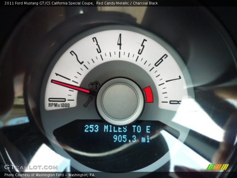 Red Candy Metallic / Charcoal Black 2011 Ford Mustang GT/CS California Special Coupe