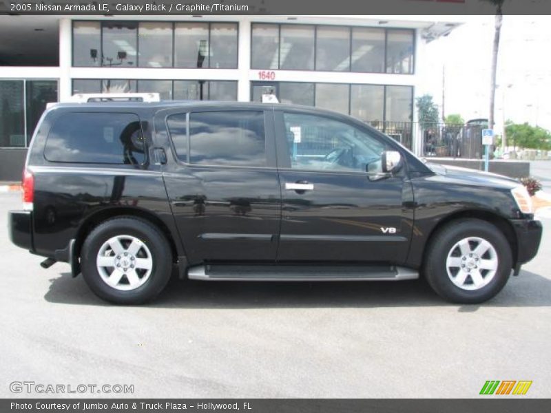 Galaxy Black / Graphite/Titanium 2005 Nissan Armada LE