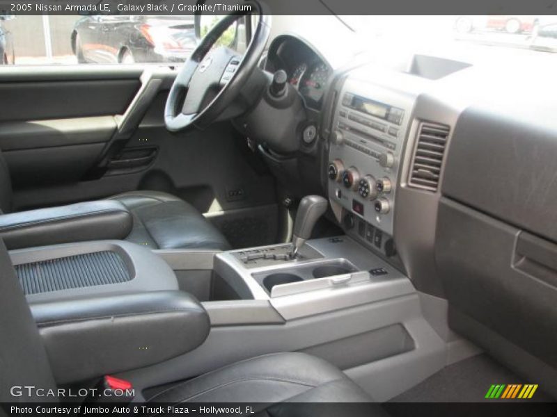 Galaxy Black / Graphite/Titanium 2005 Nissan Armada LE