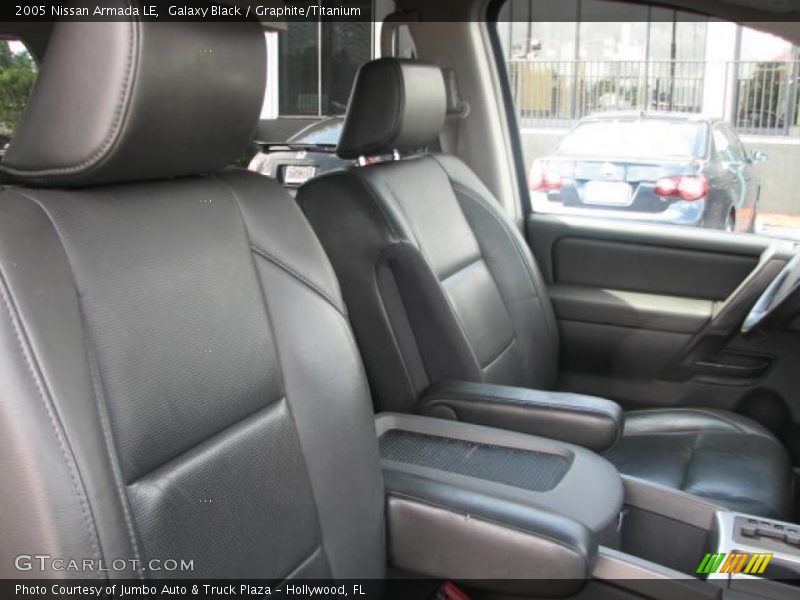 Galaxy Black / Graphite/Titanium 2005 Nissan Armada LE