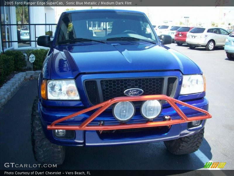 Sonic Blue Metallic / Medium Dark Flint 2005 Ford Ranger Edge SuperCab