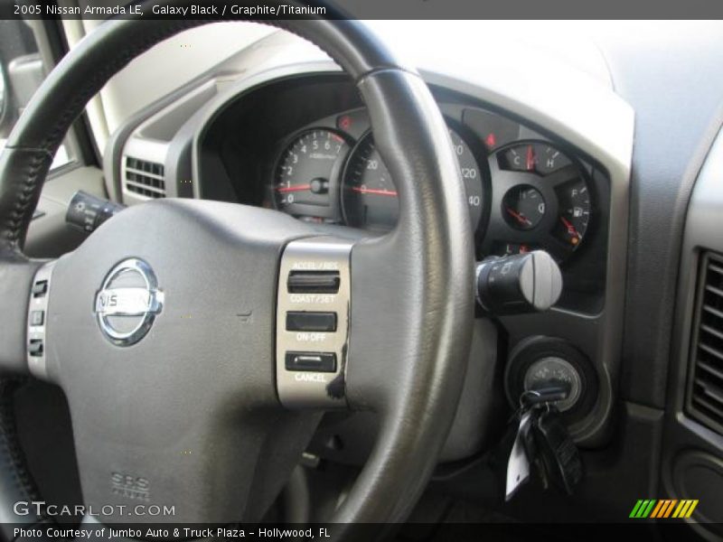 Galaxy Black / Graphite/Titanium 2005 Nissan Armada LE
