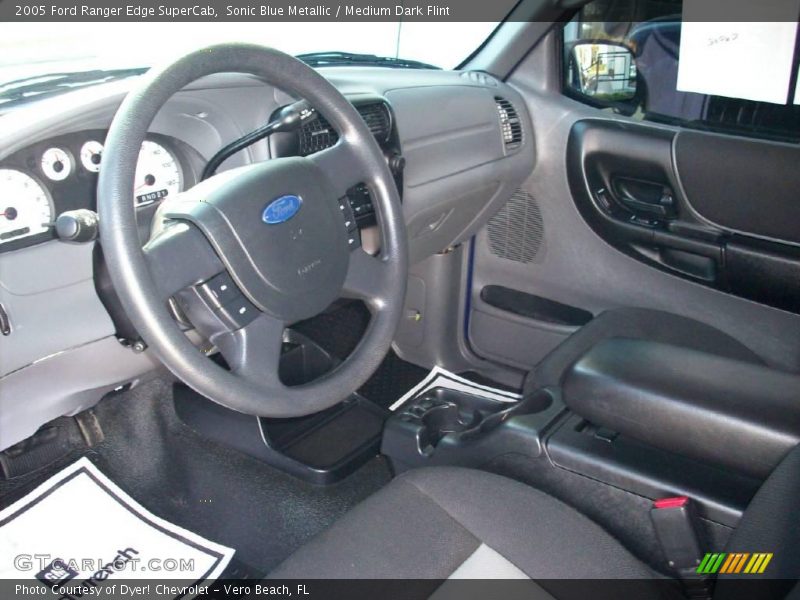 Sonic Blue Metallic / Medium Dark Flint 2005 Ford Ranger Edge SuperCab
