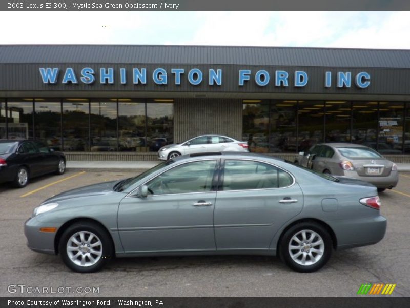 Mystic Sea Green Opalescent / Ivory 2003 Lexus ES 300