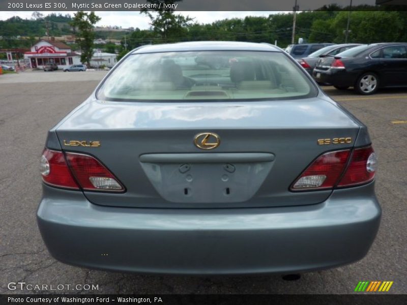 Mystic Sea Green Opalescent / Ivory 2003 Lexus ES 300