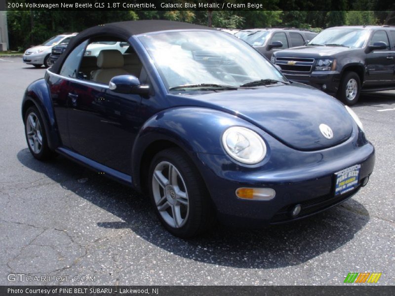 Galactic Blue Metallic / Cream Beige 2004 Volkswagen New Beetle GLS 1.8T Convertible