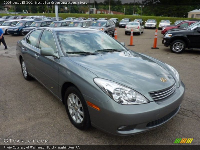 Mystic Sea Green Opalescent / Ivory 2003 Lexus ES 300