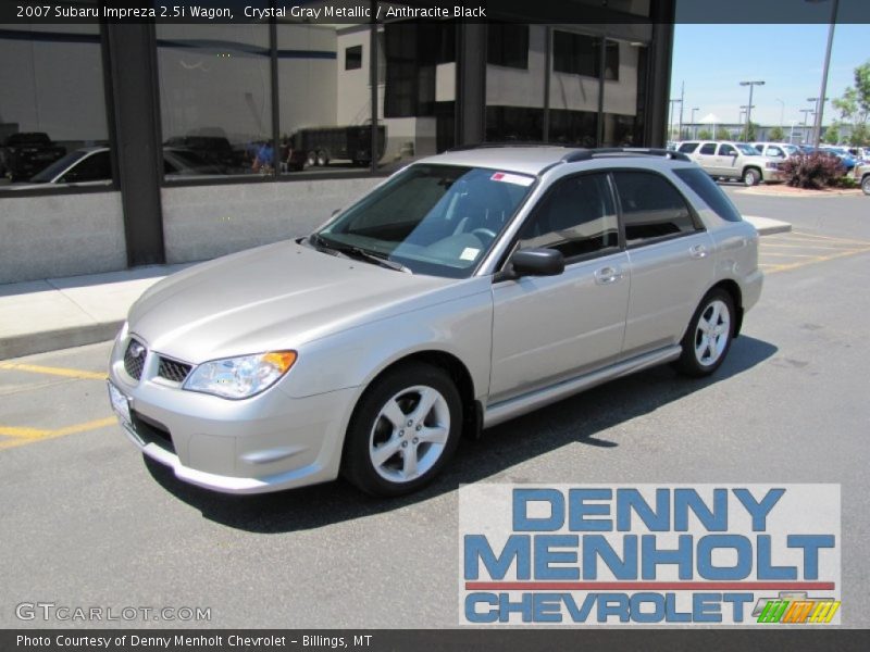 Crystal Gray Metallic / Anthracite Black 2007 Subaru Impreza 2.5i Wagon