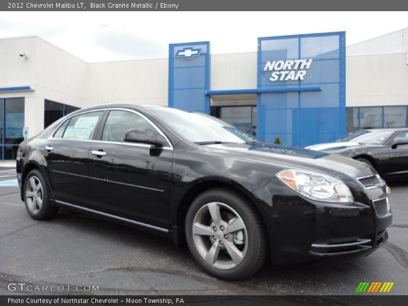 Black Granite Metallic / Ebony 2012 Chevrolet Malibu LT