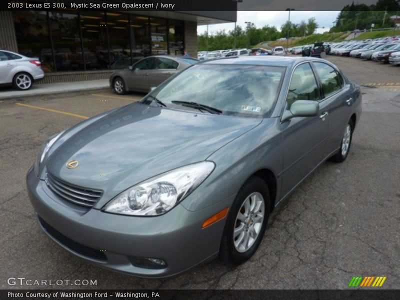Mystic Sea Green Opalescent / Ivory 2003 Lexus ES 300