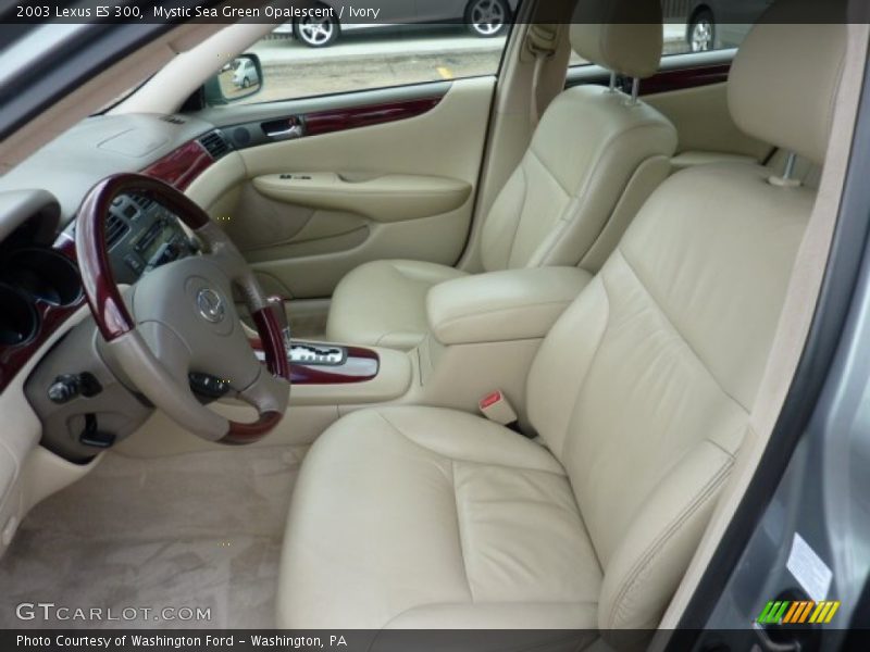 Mystic Sea Green Opalescent / Ivory 2003 Lexus ES 300