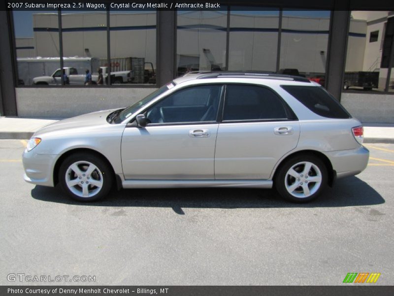 Crystal Gray Metallic / Anthracite Black 2007 Subaru Impreza 2.5i Wagon