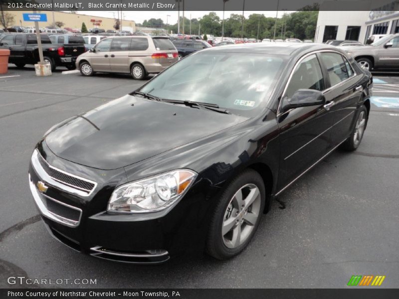 Black Granite Metallic / Ebony 2012 Chevrolet Malibu LT