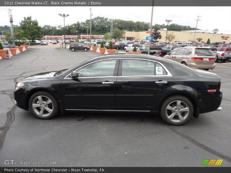 Black Granite Metallic / Ebony 2012 Chevrolet Malibu LT