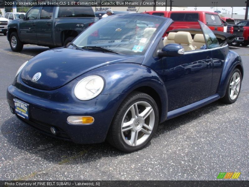 Galactic Blue Metallic / Cream Beige 2004 Volkswagen New Beetle GLS 1.8T Convertible
