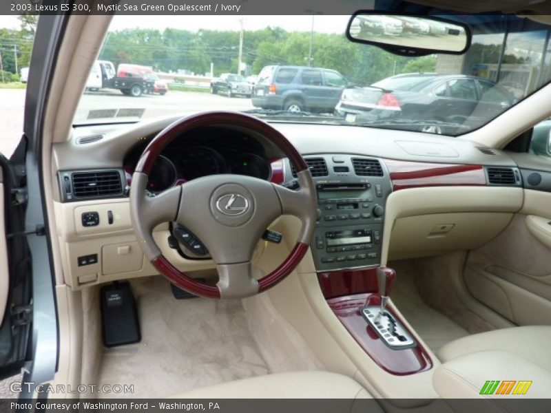 Mystic Sea Green Opalescent / Ivory 2003 Lexus ES 300