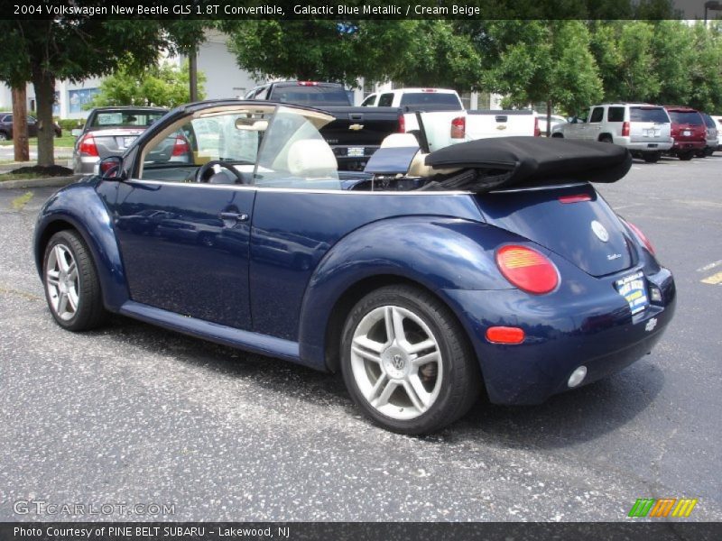 Galactic Blue Metallic / Cream Beige 2004 Volkswagen New Beetle GLS 1.8T Convertible