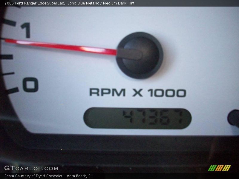 Sonic Blue Metallic / Medium Dark Flint 2005 Ford Ranger Edge SuperCab