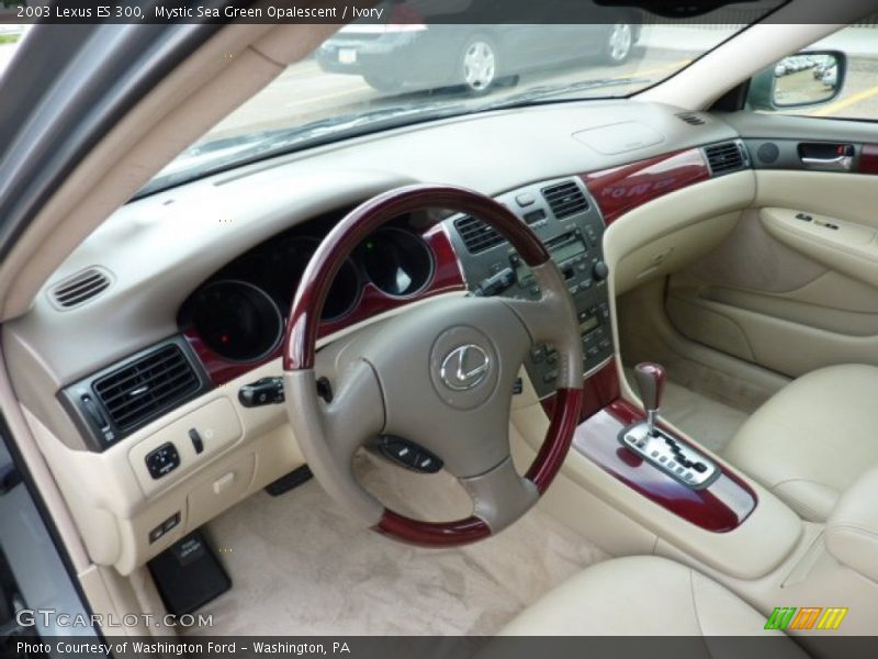Mystic Sea Green Opalescent / Ivory 2003 Lexus ES 300