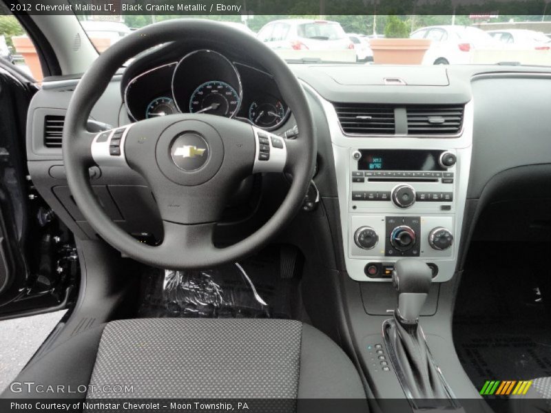 Black Granite Metallic / Ebony 2012 Chevrolet Malibu LT