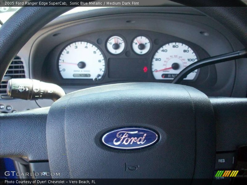 Sonic Blue Metallic / Medium Dark Flint 2005 Ford Ranger Edge SuperCab