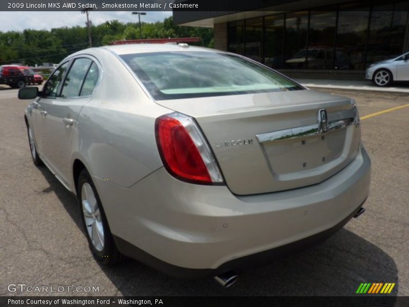 Smokestone Metallic / Cashmere 2009 Lincoln MKS AWD Sedan