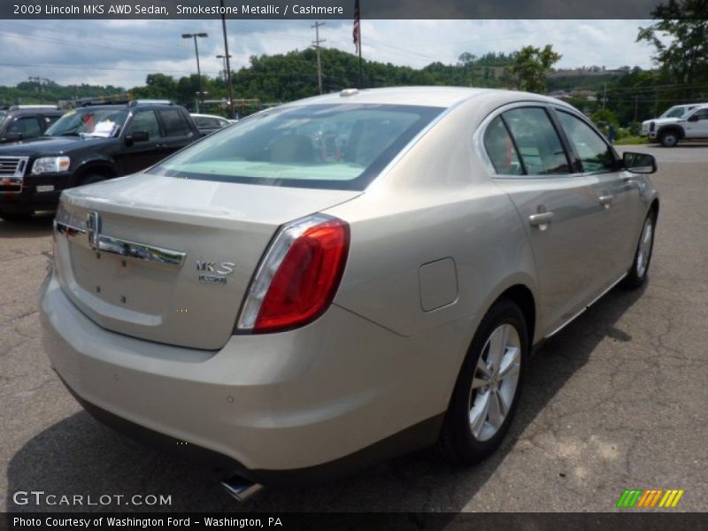 Smokestone Metallic / Cashmere 2009 Lincoln MKS AWD Sedan