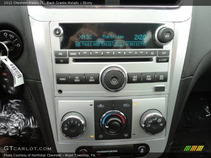 Black Granite Metallic / Ebony 2012 Chevrolet Malibu LT