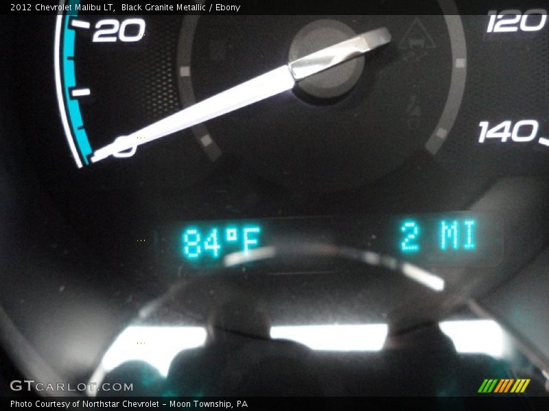 Black Granite Metallic / Ebony 2012 Chevrolet Malibu LT