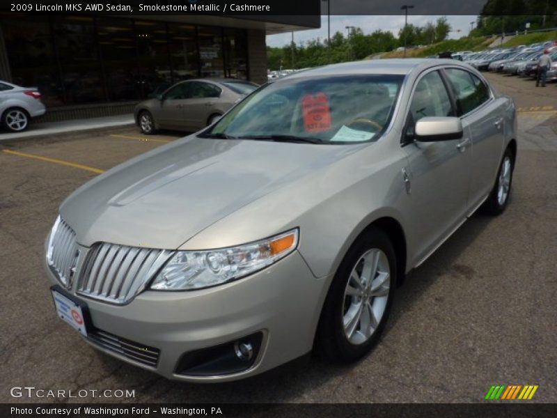Smokestone Metallic / Cashmere 2009 Lincoln MKS AWD Sedan