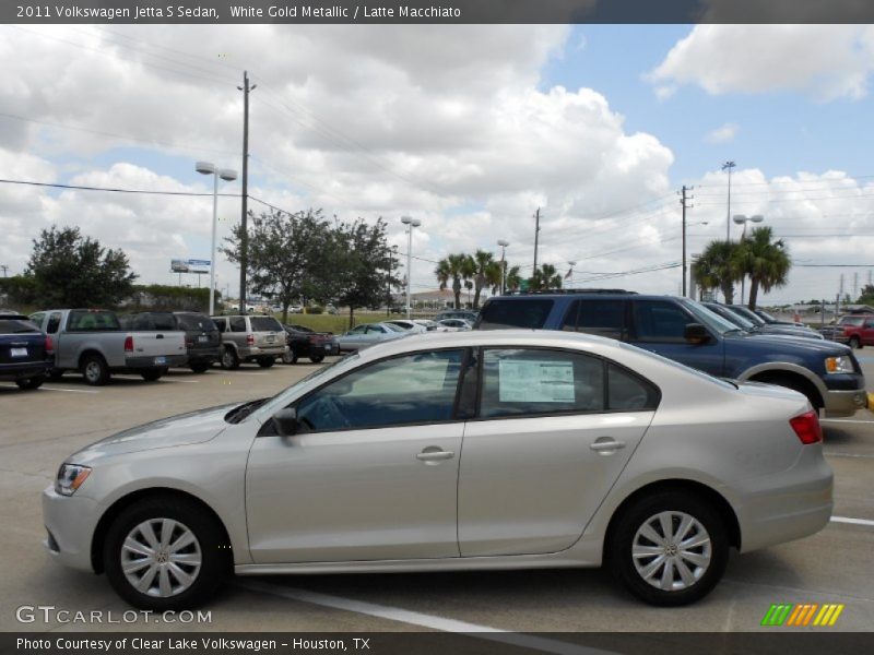 White Gold Metallic / Latte Macchiato 2011 Volkswagen Jetta S Sedan