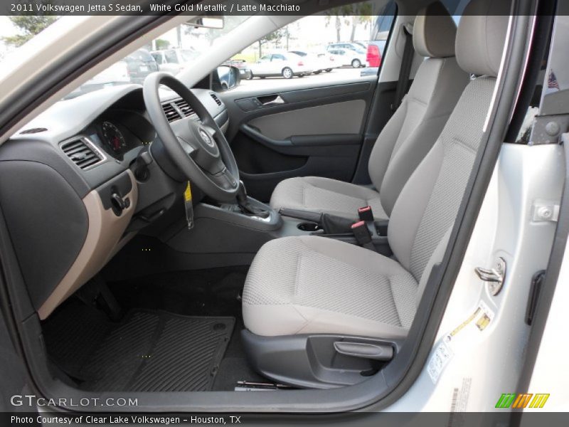 White Gold Metallic / Latte Macchiato 2011 Volkswagen Jetta S Sedan