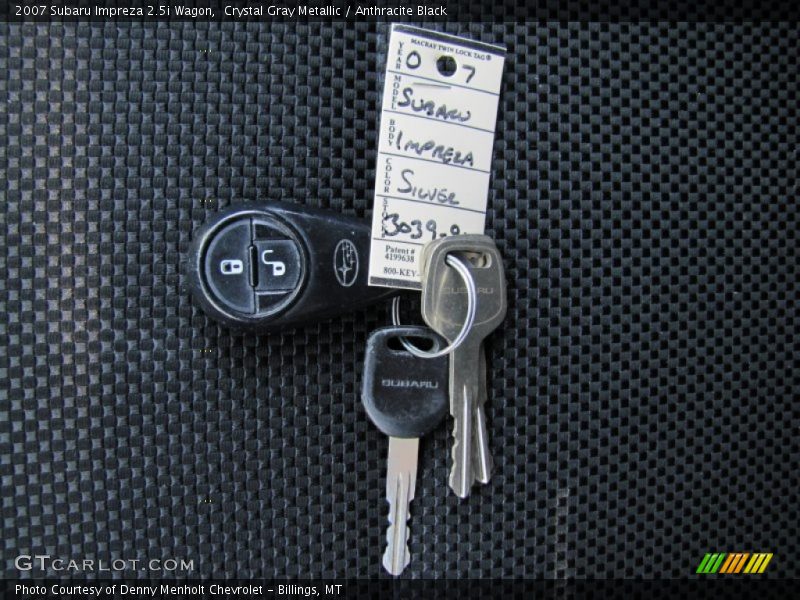 Crystal Gray Metallic / Anthracite Black 2007 Subaru Impreza 2.5i Wagon