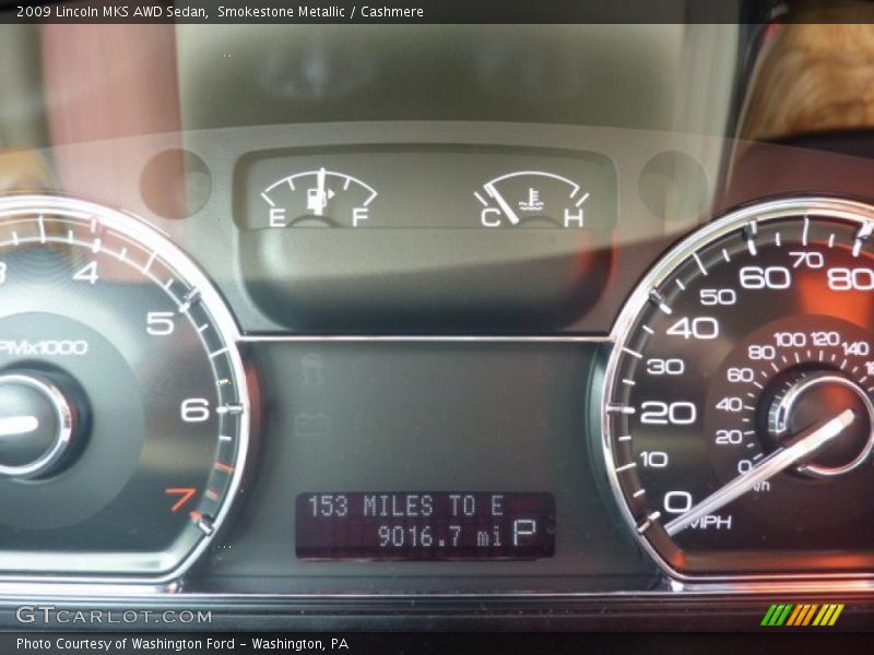Smokestone Metallic / Cashmere 2009 Lincoln MKS AWD Sedan