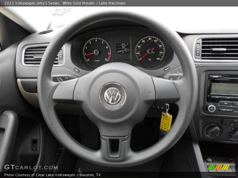 White Gold Metallic / Latte Macchiato 2011 Volkswagen Jetta S Sedan