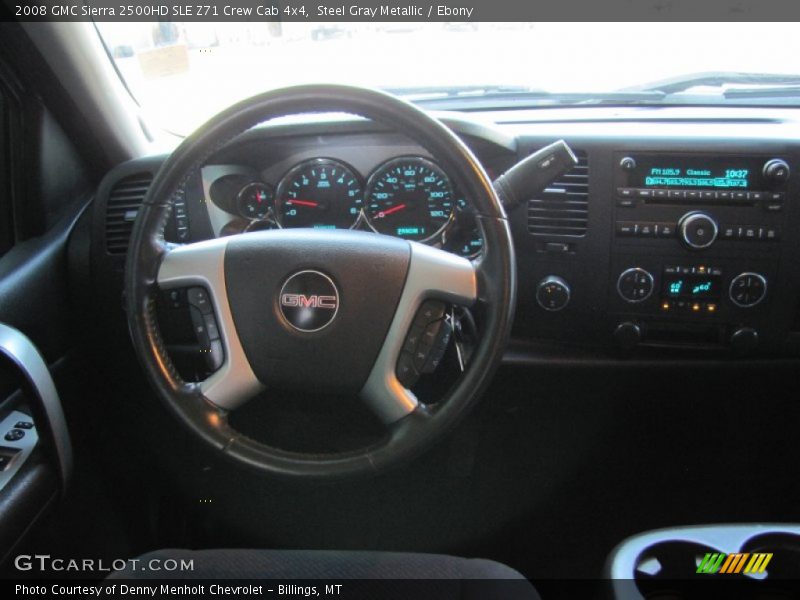 Steel Gray Metallic / Ebony 2008 GMC Sierra 2500HD SLE Z71 Crew Cab 4x4
