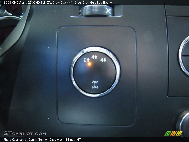 Steel Gray Metallic / Ebony 2008 GMC Sierra 2500HD SLE Z71 Crew Cab 4x4