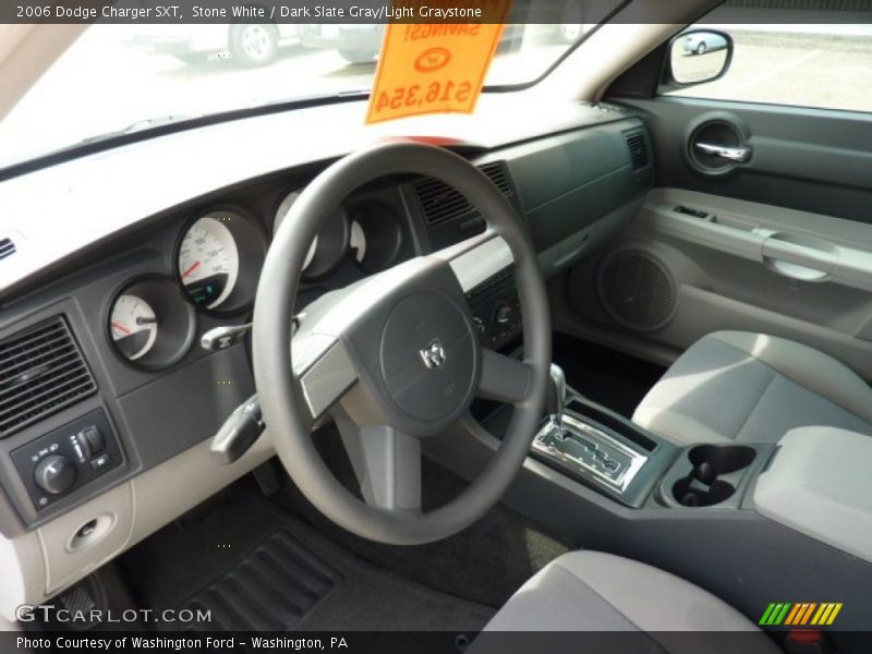 Stone White / Dark Slate Gray/Light Graystone 2006 Dodge Charger SXT