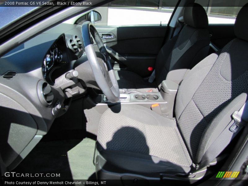 Black / Ebony Black 2008 Pontiac G6 V6 Sedan