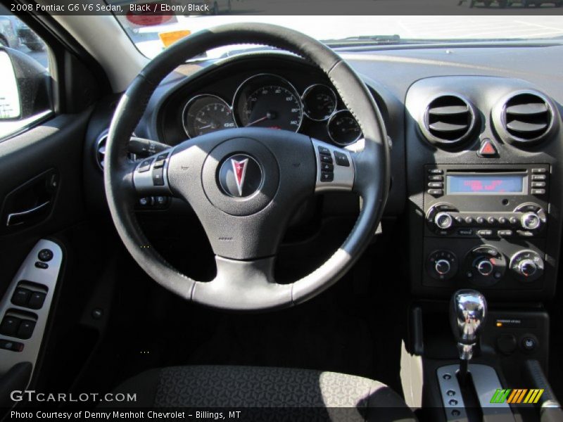 Black / Ebony Black 2008 Pontiac G6 V6 Sedan